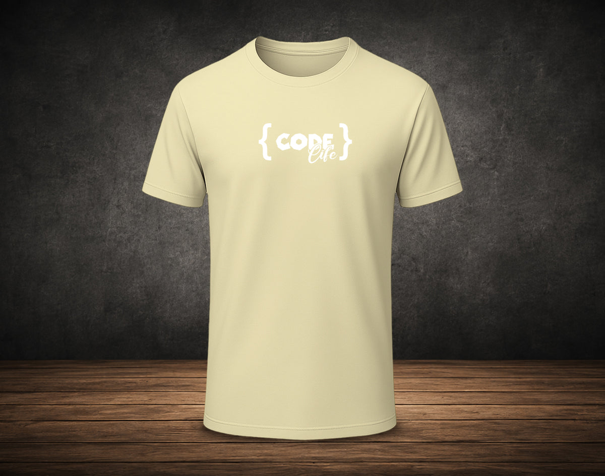 Code Life - Half Sleeve Round Neck T-Shirt