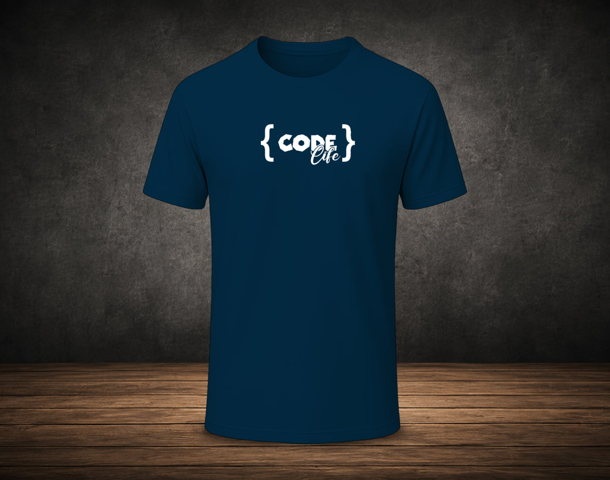 Code Life - Half Sleeve Round Neck T-Shirt