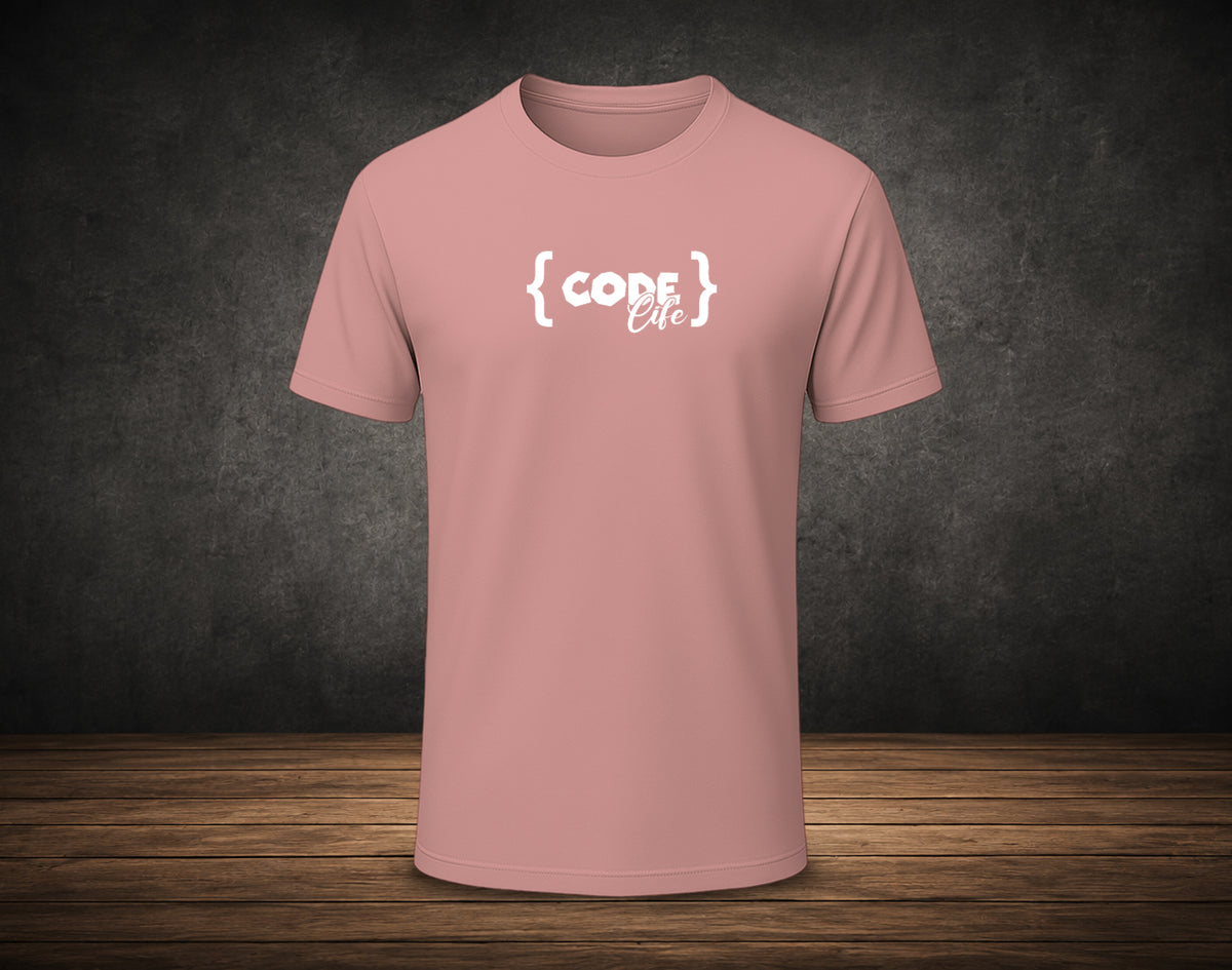 Code Life - Half Sleeve Round Neck T-Shirt