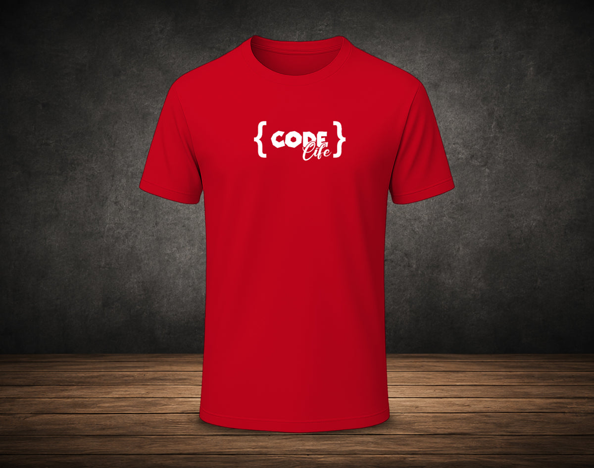 Code Life - Half Sleeve Round Neck T-Shirt