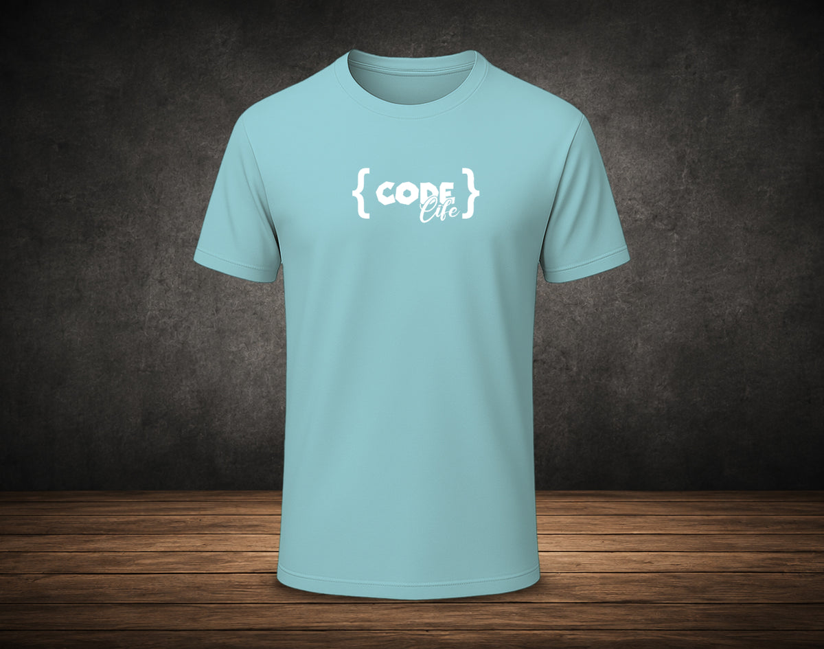 Code Life - Half Sleeve Round Neck T-Shirt