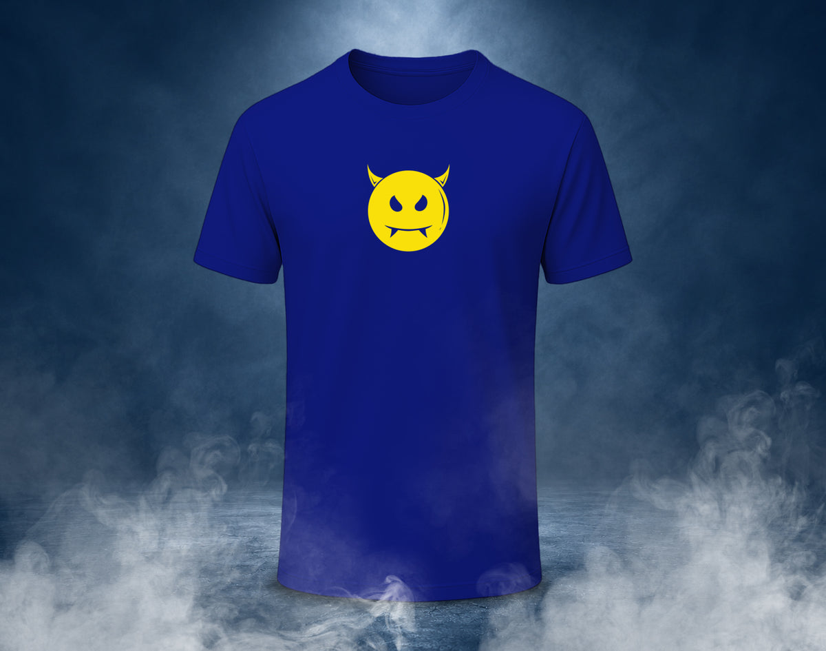 Devil Smile - Half Sleeve Round Neck T-Shirt