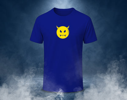 Devil Smile - Half Sleeve Round Neck T-Shirt