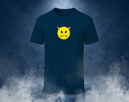 Devil Smile - Half Sleeve Round Neck T-Shirt