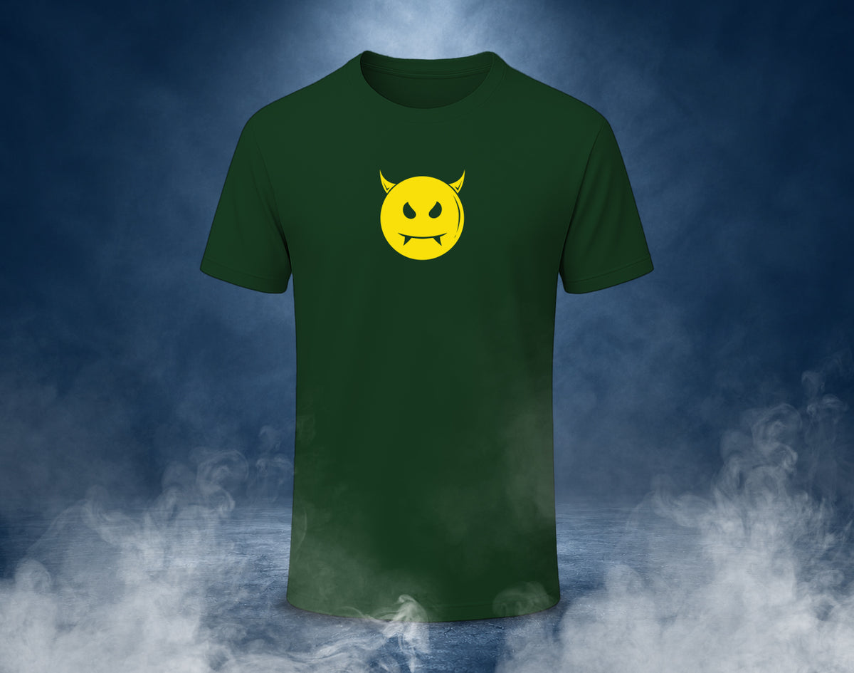 Devil Smile - Half Sleeve Round Neck T-Shirt