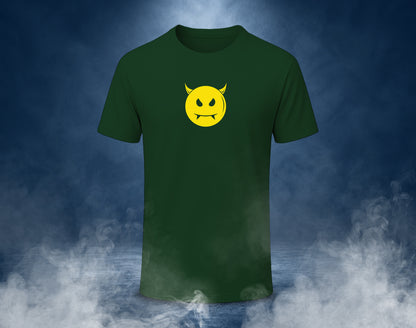 Devil Smile - Half Sleeve Round Neck T-Shirt