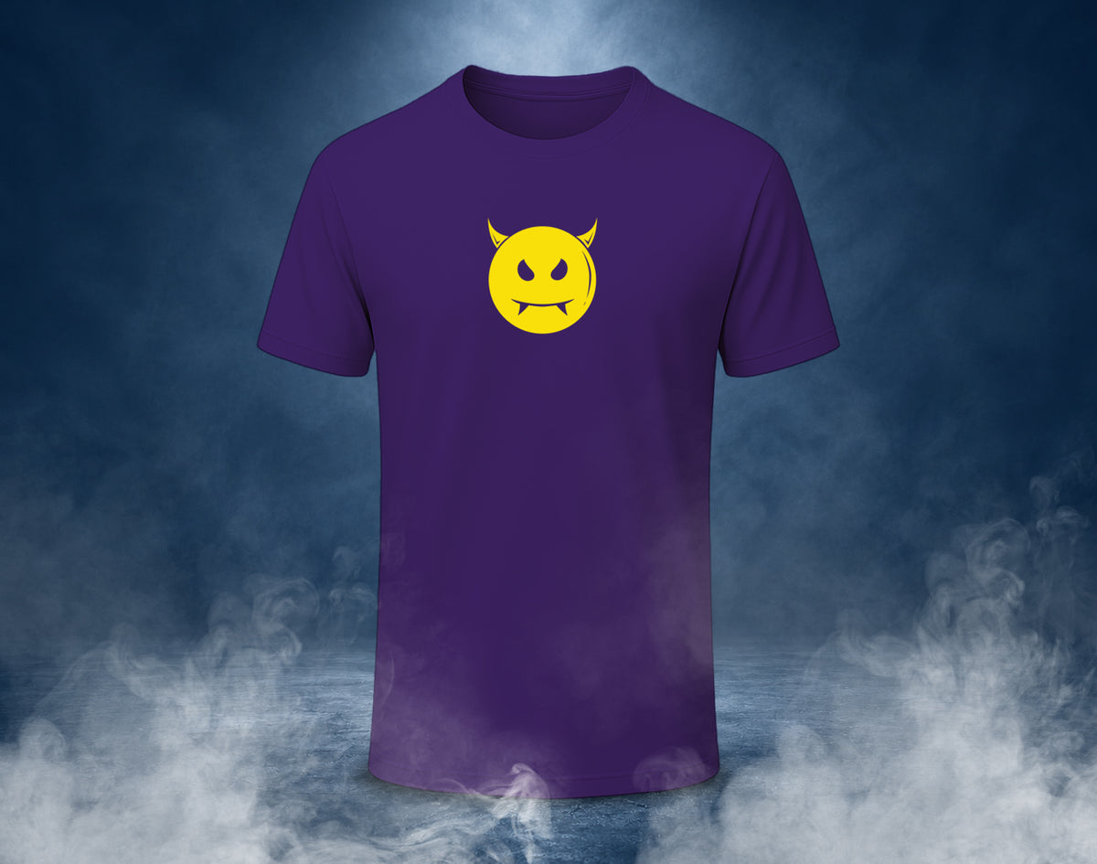 Devil Smile - Half Sleeve Round Neck T-Shirt