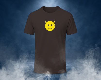 Devil Smile - Half Sleeve Round Neck T-Shirt