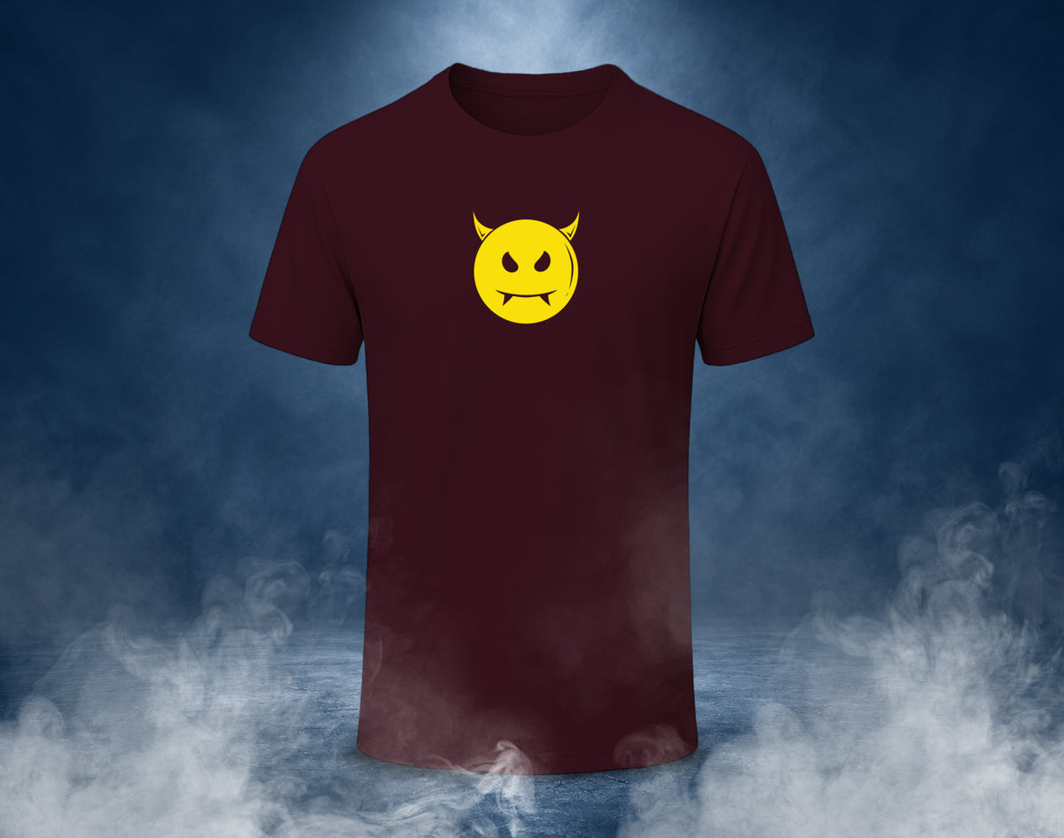 Devil Smile - Half Sleeve Round Neck T-Shirt