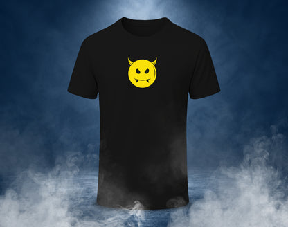 Devil Smile - Half Sleeve Round Neck T-Shirt