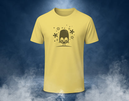 Ghost Blob - Half Sleeve Round Neck T-Shirt