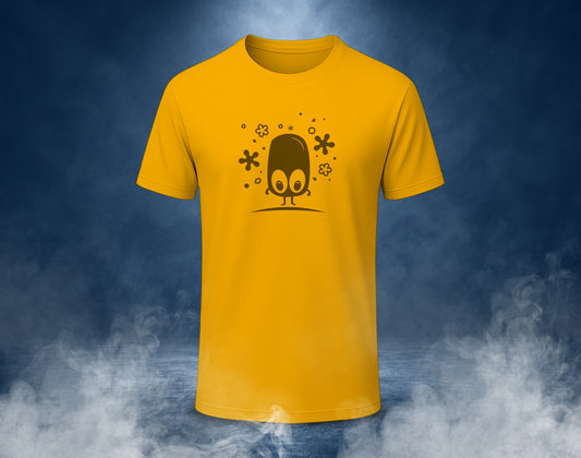 Ghost Blob - Half Sleeve Round Neck T-Shirt