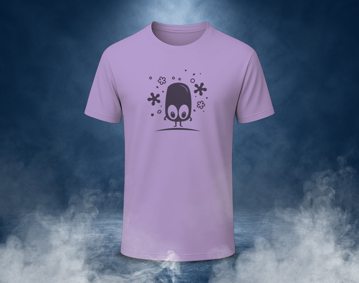 Ghost Blob - Half Sleeve Round Neck T-Shirt