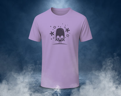 Ghost Blob - Half Sleeve Round Neck T-Shirt