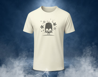 Ghost Blob - Half Sleeve Round Neck T-Shirt