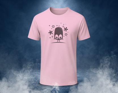 Ghost Blob - Half Sleeve Round Neck T-Shirt