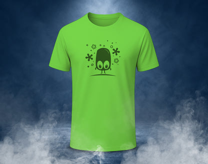 Ghost Blob - Half Sleeve Round Neck T-Shirt