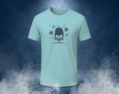 Ghost Blob - Half Sleeve Round Neck T-Shirt
