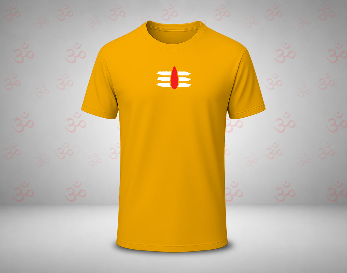 Shiva Vibhuthi Thilaka - Half Sleeve Round Neck T-Shirt