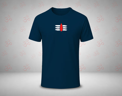 Shiva Vibhuthi Thilaka - Half Sleeve Round Neck T-Shirt