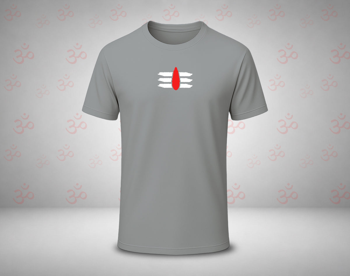 Shiva Vibhuthi Thilaka - Half Sleeve Round Neck T-Shirt