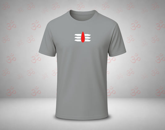 Shiva Vibhuthi Thilaka - Half Sleeve Round Neck T-Shirt