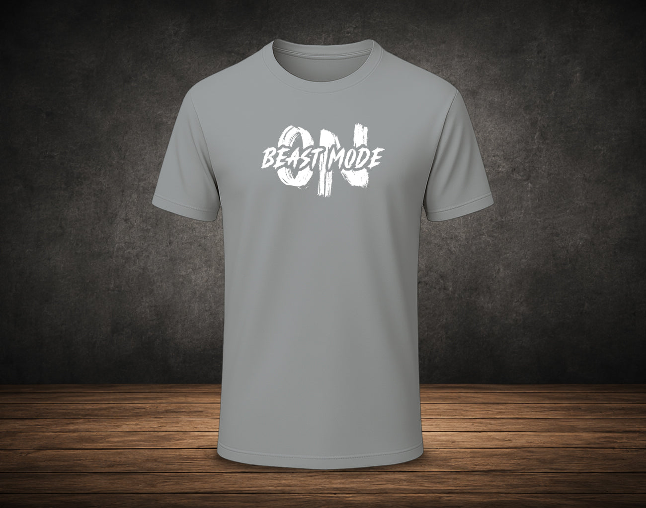 Beast Mode On - Half Sleeve Round Neck T-Shirt