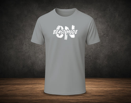 Beast Mode On - Half Sleeve Round Neck T-Shirt (Gym T-Shirt)