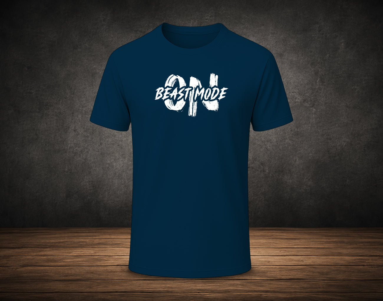 Beast Mode On - Half Sleeve Round Neck T-Shirt