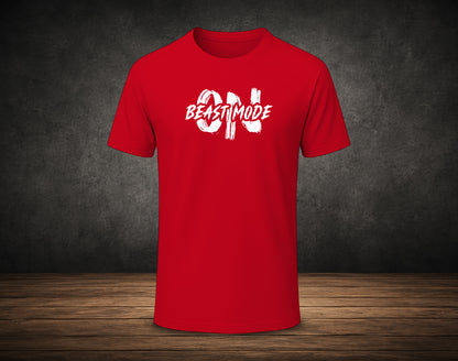 Beast Mode On - Half Sleeve Round Neck T-Shirt (Gym T-Shirt)