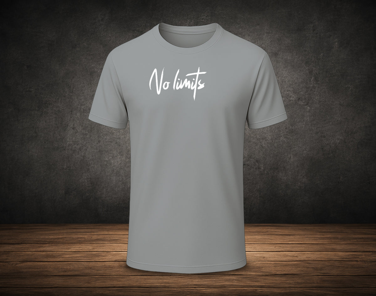 No limits - Half Sleeve Round Neck T-Shirt (Gym T-Shirt)