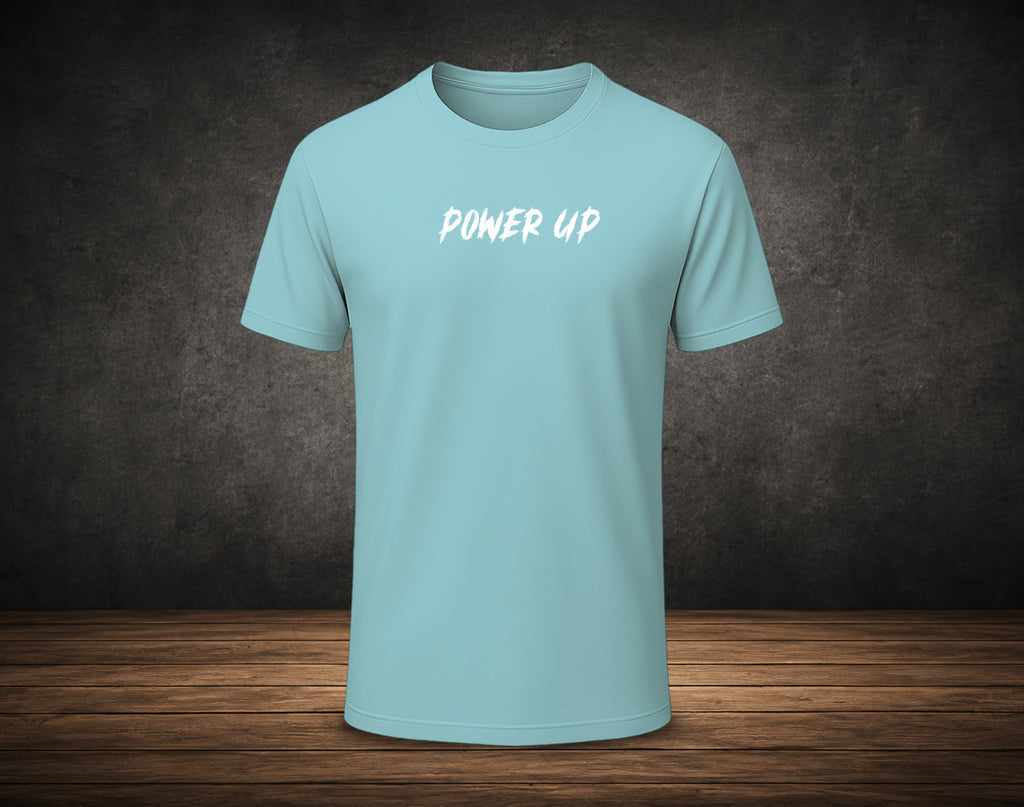 Power Up - Half Sleeve Round Neck T-Shirt