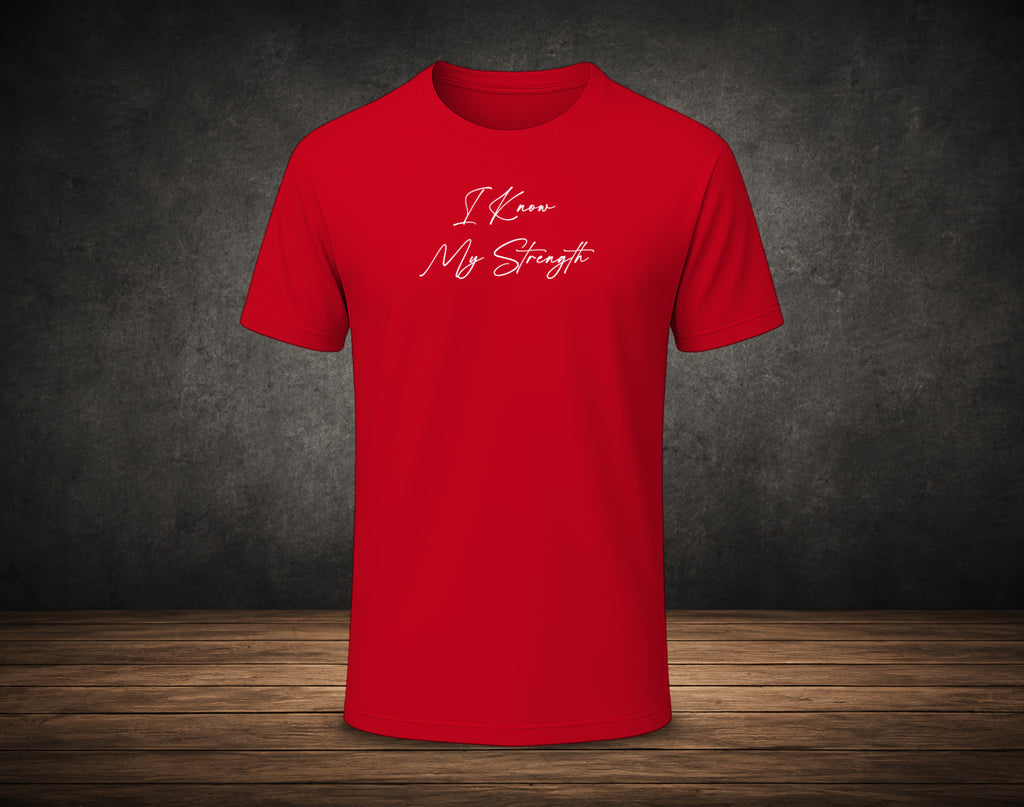 I Know  My Strength - Half Sleeve Round Neck T-Shirt