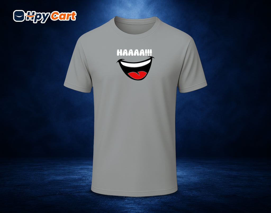 Haaaa!! - Half Sleeve Round Neck T-Shirt