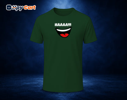 Haaaa!! - Half Sleeve Round Neck T-Shirt