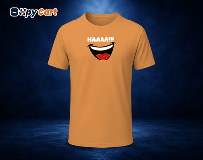 Haaaa!! - Half Sleeve Round Neck T-Shirt