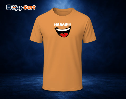 Haaaa!! - Half Sleeve Round Neck T-Shirt