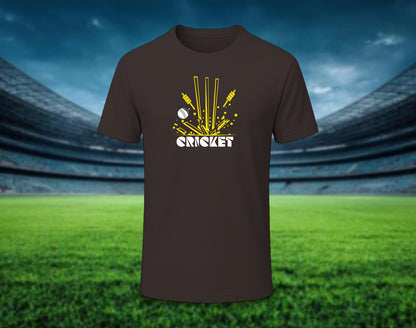 Cricket - Half Sleeve Round Neck T-Shirt