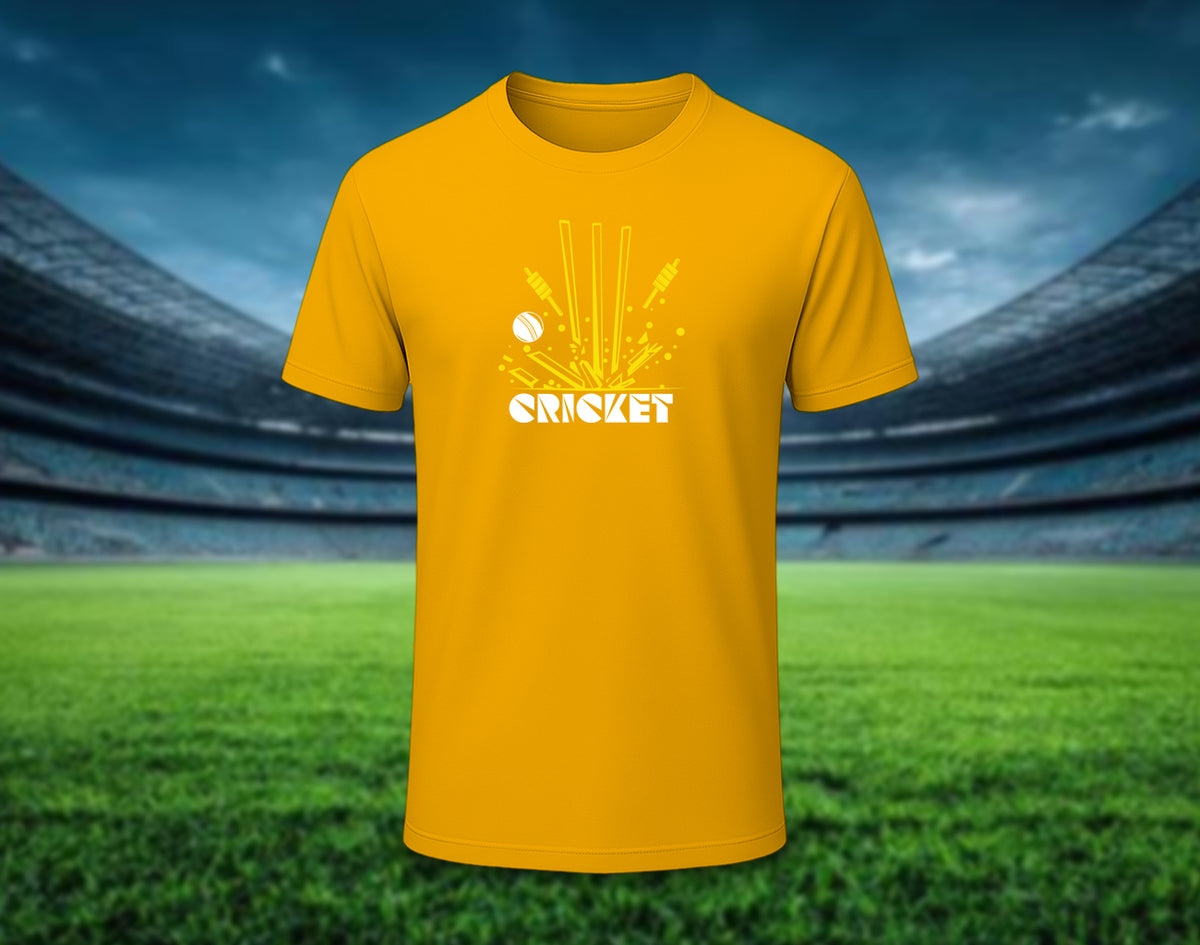 Cricket - Half Sleeve Round Neck T-Shirt