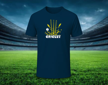 Cricket - Half Sleeve Round Neck T-Shirt