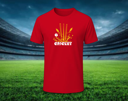 Cricket - Half Sleeve Round Neck T-Shirt