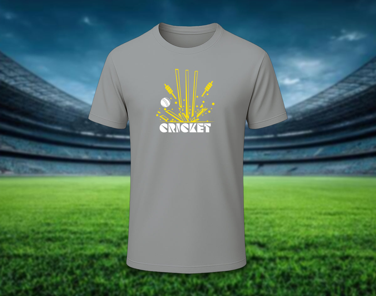 Cricket - Half Sleeve Round Neck T-Shirt
