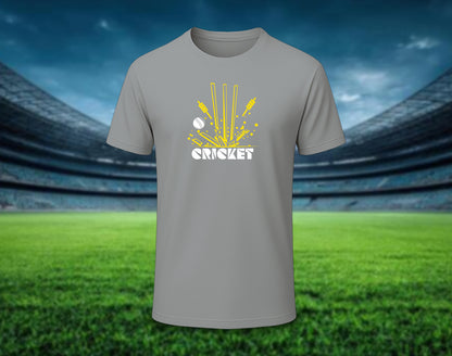 Cricket - Half Sleeve Round Neck T-Shirt